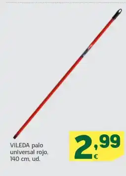 HiperDino VILEDA palo universal rojo oferta