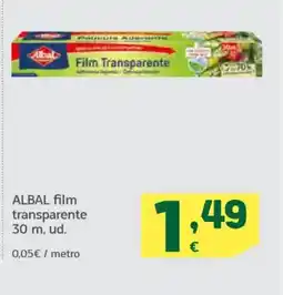 HiperDino ALBAL film transparente oferta