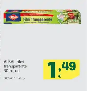 HiperDino ALBAL film transparente oferta