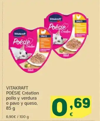 HiperDino VITAKRAFT POÉSIE Création pollo y verdura o pavo y queso oferta
