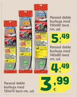 HiperDino Parasol doble burbuja med oferta