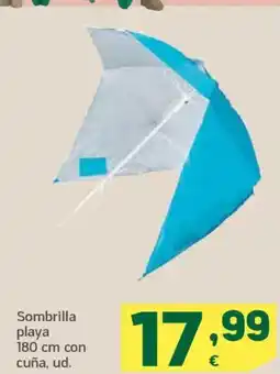 HiperDino Sombrilla playa oferta