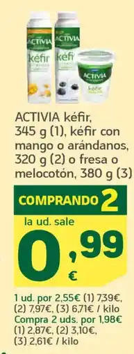 HiperDino ACTIVIA kefir oferta