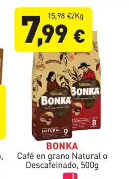 Hiperber BONKA Café en grano Natural o Descafeinado oferta
