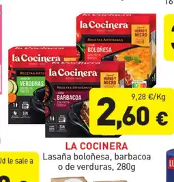 Hiperber LA COCINERA Lasaña boloñesa, barbacoa oferta