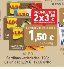Hiperber ALBO Sardinas variedades oferta