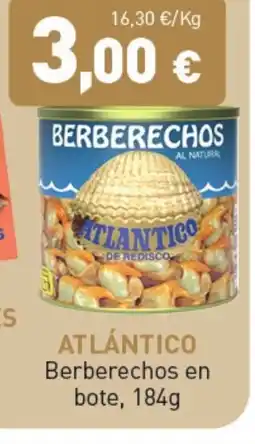 Hiperber ATLÁNTICO Berberechos en bote oferta