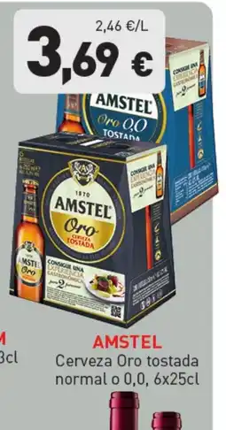 Hiperber AMSTEL Cerveza Oro tostada normal o 0,0, oferta