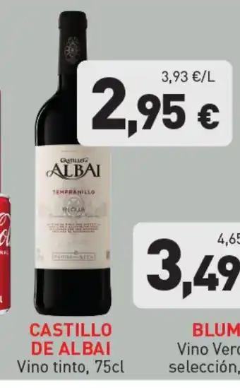 Hiperber CASTILLO DE ALBAI Vino tinto oferta