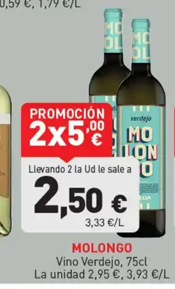 Hiperber MOLONGO Vino Verdejo oferta