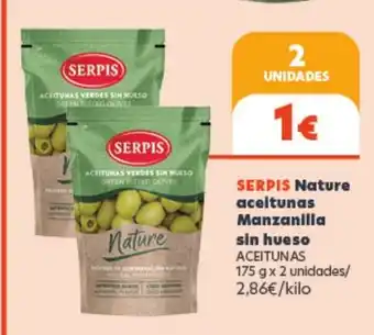 Hiperber SERPIS Nature aceitunas Manzanilla sin hueso oferta