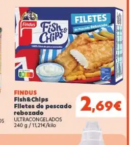 Hiperber FINDUS Fish & Chips Filetes de pescado rebozado oferta