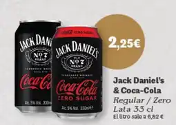 Hiperber JACK DANIELS & COCA-COLA Regular/Zero Lata oferta