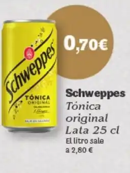 Hiperber SCHWEPPES Tónica original oferta