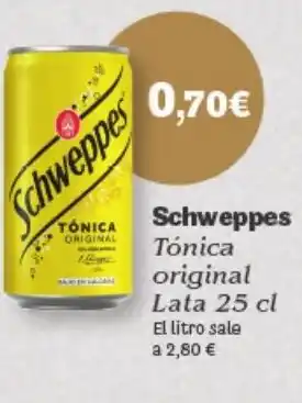 Hiperber SCHWEPPES Tónica original oferta