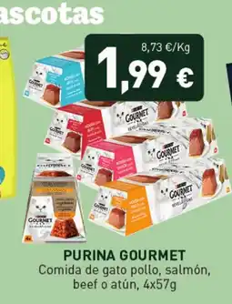 Hiperber PURINA GOURMET Comida de gato pollo, salmón, beef o atún oferta