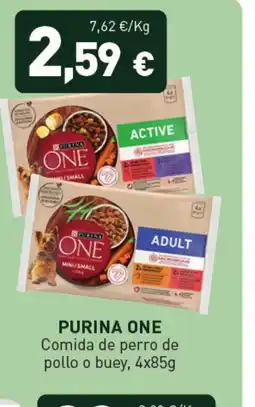 Hiperber PURINA ONE Comida de perro de pollo o buey oferta