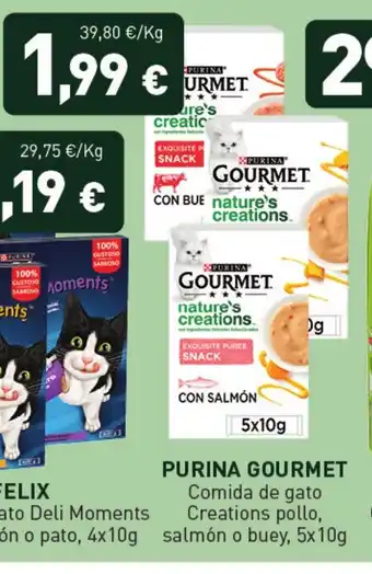 Hiperber PURINA GOURMET Comida de gato Creations pollo oferta