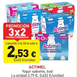 Hiperber ACTIMEL Yogur sabores oferta