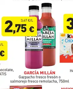Hiperber GARCÍA MILLÁN Gazpacho fresco fresón o salmorejo fresco remolacha oferta