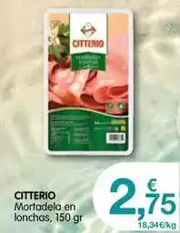 CashDiplo Citterio - mortadela en lonchas oferta