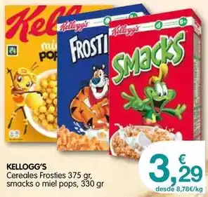 CashDiplo Kellogg's - cereales frosties, smacks o miel pops oferta