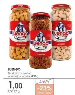 Supermercados Plaza Luengo - garbanzo, alubia o lenteja cocida oferta
