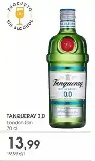 Supermercados Plaza Tanqueray - london gin oferta
