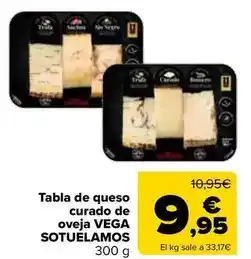 Carrefour Vega sotuelamos - tabla de queso curado de oveja oferta