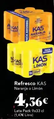 Gadis Kas - refresco naranja o limón oferta
