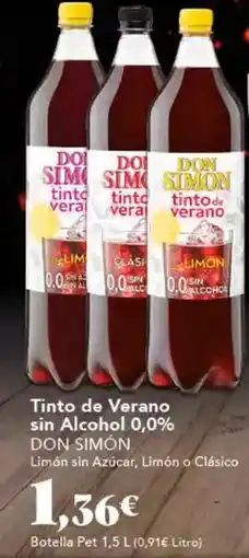 Gadis Don simón - tinto de verano sin alcohol oferta