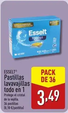 ALDI Esselt - pastillas lavavajillas todo en 1 oferta