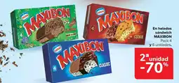 Carrefour Market MAXIBON En helados sándwich oferta