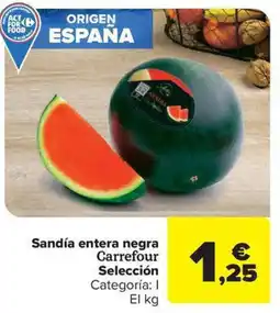 Carrefour Market Sandía entera negra Carrefour Selección oferta