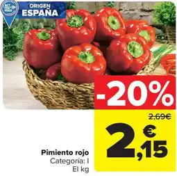 Carrefour Market Pimiento rojo oferta