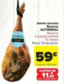 Carrefour Market ALTORREAL Jamón serrano Reserva oferta
