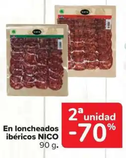 Carrefour Market NICO En loncheados ibéricos oferta
