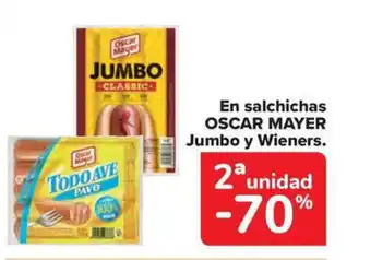 Carrefour Market OSCAR MAYER En salchichas Jumbo y Wieners oferta