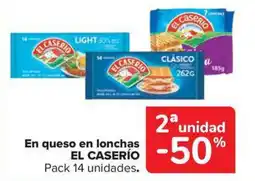 Carrefour Market EL CASERÍO En queso en lonchas oferta