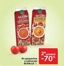 Carrefour Market ALVALLE En gazpachos y salmorejo oferta