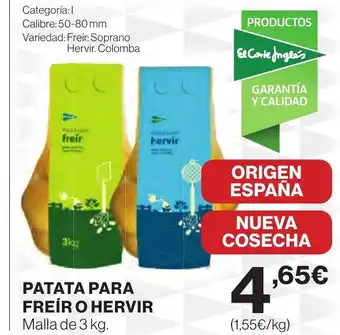 Supercor Patata para freír o hervir oferta