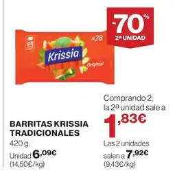 Supercor Barritas krissia tradicionales oferta