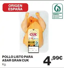 Supercor CUK Pollo listo para asar gran oferta