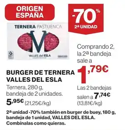 Supercor Burger de ternera valles del esla oferta