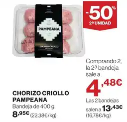 Supercor PAMPEANA Chorizo criollo oferta