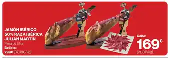 Supercor Jamón ibérico 50% raza ibérica julián martin oferta