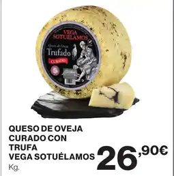 Supercor VEGA SOTUÉLAMOS Queso de oveja curado con trufa oferta