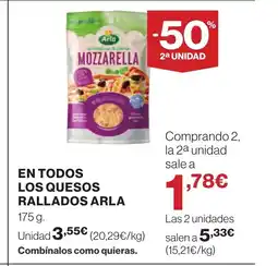 Supercor ARLA En todos los quesos rallados oferta