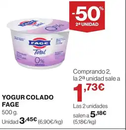 Supercor FAGE Yogur colado oferta