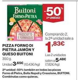 Supercor BUITONI Pizza forno di pietra jamón y queso oferta